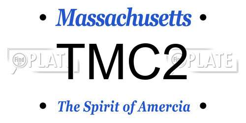 TMC2 Massachusetts License Plate