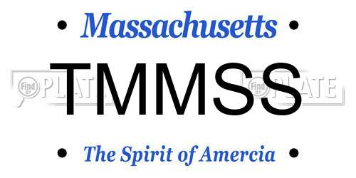 TMMSS Massachusetts License Plate