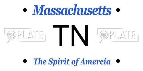 TN Massachusetts License Plate