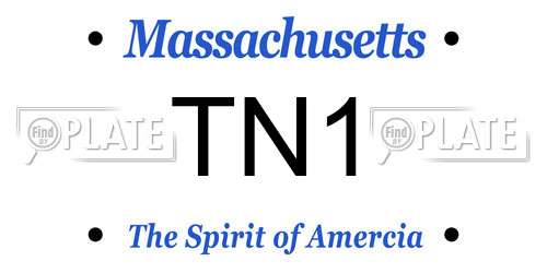 TN1 Massachusetts License Plate