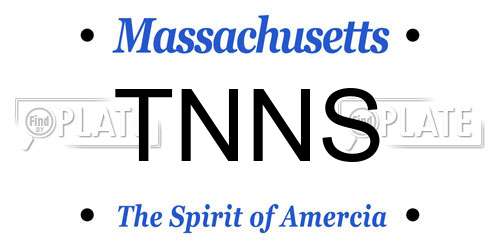 TNNS Massachusetts License Plate