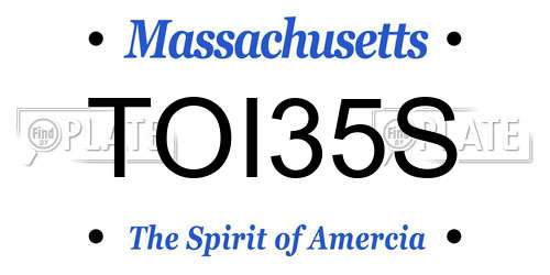 TOI35S Massachusetts License Plate