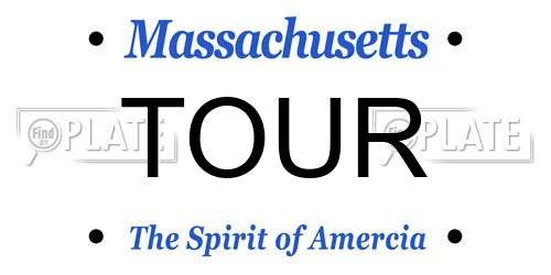 TOUR Massachusetts License Plate