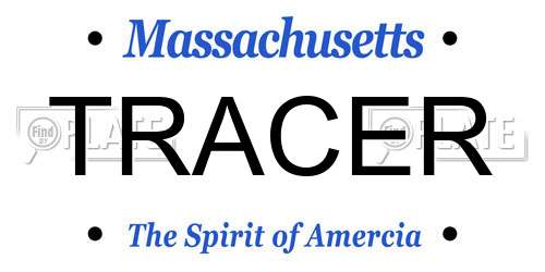 TRACER Massachusetts License Plate