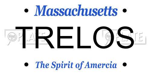 TRELOS Massachusetts License Plate