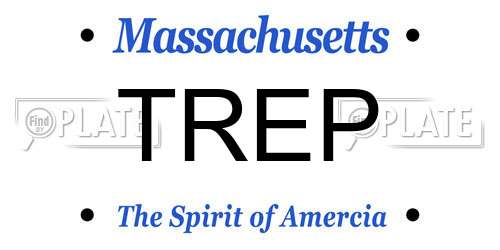 TREP Massachusetts License Plate