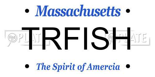 TRFISH Massachusetts License Plate