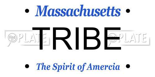 TRIBE Massachusetts License Plate