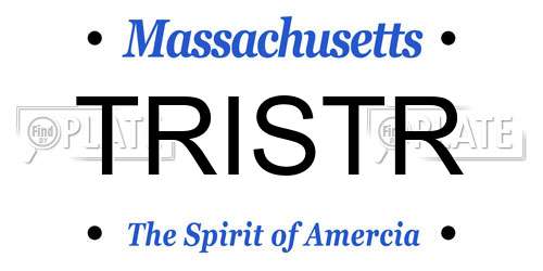 TRISTR Massachusetts License Plate