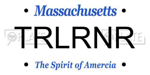 TRLRNR Massachusetts License Plate