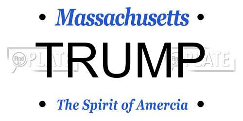 TRUMP Massachusetts License Plate