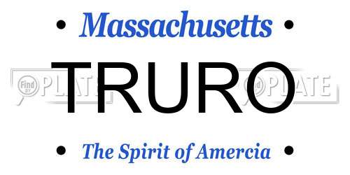 TRURO Massachusetts License Plate