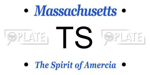 TS Massachusetts License Plate