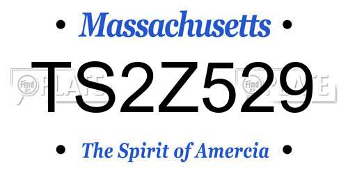 TS2Z529 Massachusetts License Plate