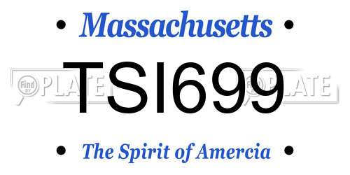 TSI699 Massachusetts License Plate