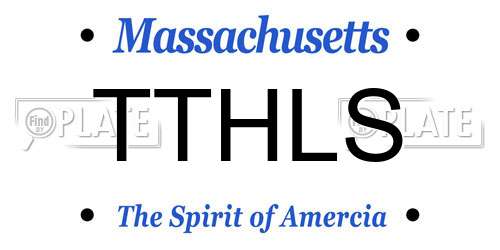 TTHLS Massachusetts License Plate