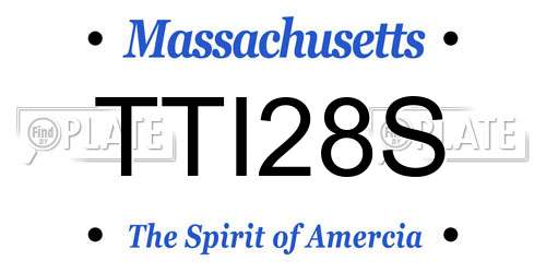 TTI28S Massachusetts License Plate