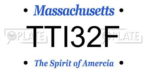 TTI32F Massachusetts License Plate