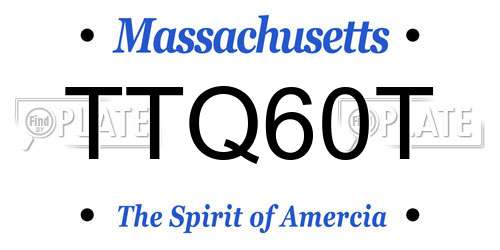 TTQ60T Massachusetts License Plate