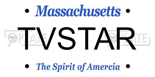 TVSTAR Massachusetts License Plate