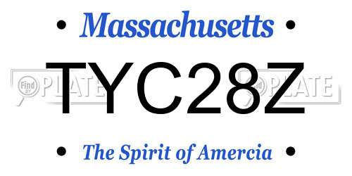 TYC28Z Massachusetts License Plate