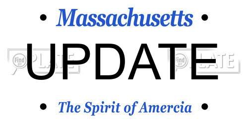 UPDATE Massachusetts License Plate