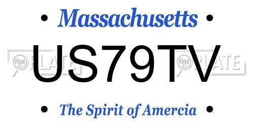 US79TV Massachusetts License Plate