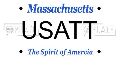 USATT Massachusetts License Plate