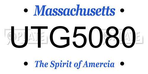 UTG5080 Massachusetts License Plate
