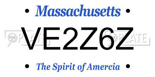 VE2Z6Z Massachusetts License Plate