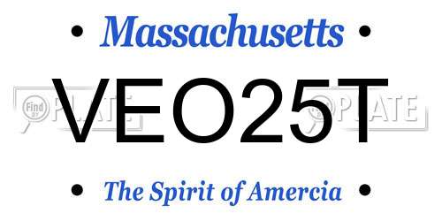 VEO25T Massachusetts License Plate