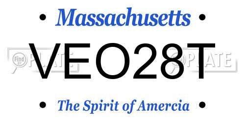 VEO28T Massachusetts License Plate