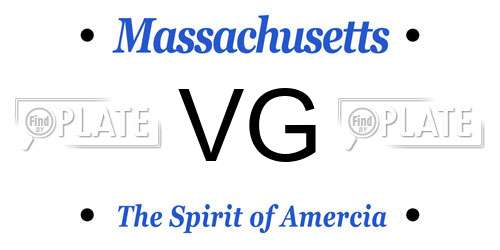 VG Massachusetts License Plate