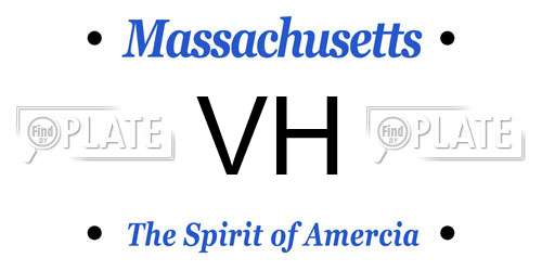 VH Massachusetts License Plate