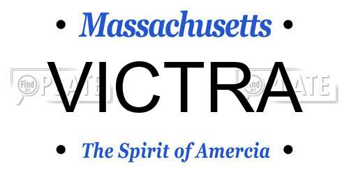 VICTRA Massachusetts License Plate