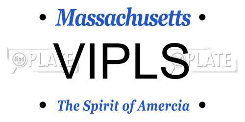 VIPLS Massachusetts License Plate