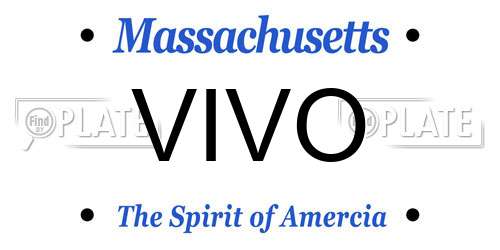 VIVO Massachusetts License Plate