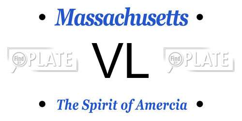 VL Massachusetts License Plate