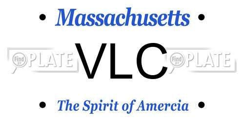VLC Massachusetts License Plate
