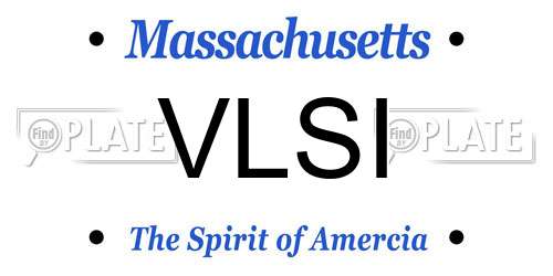 VLSI Massachusetts License Plate