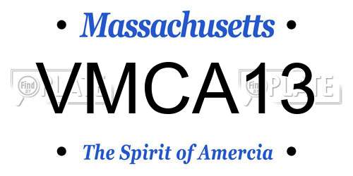 VMCA13 Massachusetts License Plate