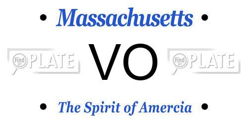 VO Massachusetts License Plate
