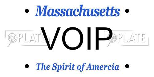 VOIP Massachusetts License Plate