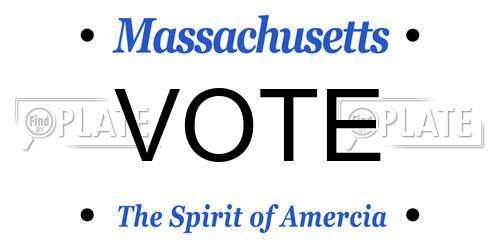 VOTE Massachusetts License Plate