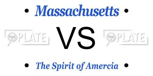 VS Massachusetts License Plate