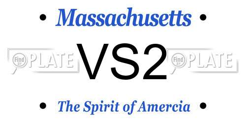VS2 Massachusetts License Plate