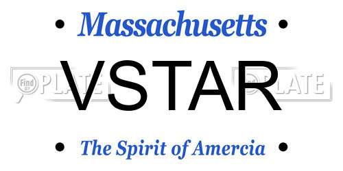 VSTAR Massachusetts License Plate