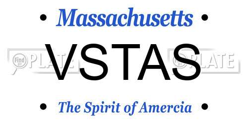 VSTAS Massachusetts License Plate
