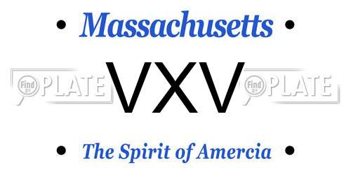 VXV Massachusetts License Plate