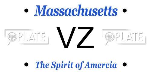 VZ Massachusetts License Plate